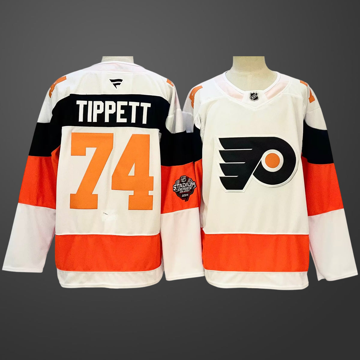 Men’s Philadelphia Flyers #74 Owen Tippett White Stitched Jersey