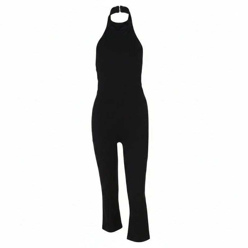 Black jumpsuit on a white background