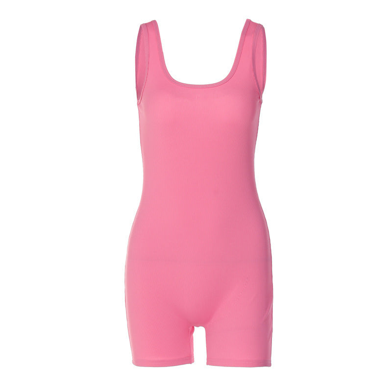 Pink bodysuit on a white background