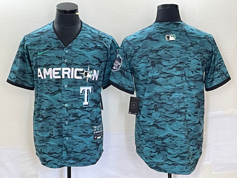 Men’s American League Texas Rangers Teal 2023 MLB All-Star Limited Blank Jersey