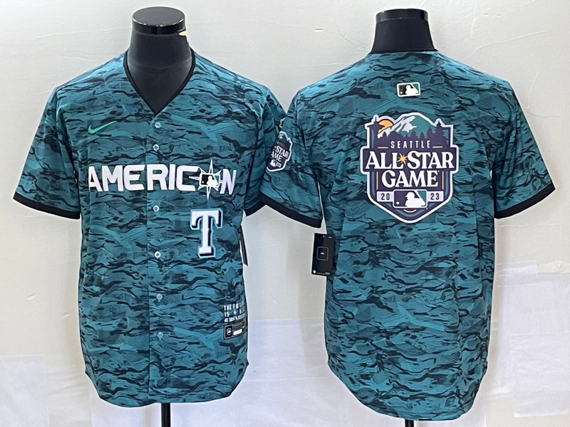 Men’s American League Texas Rangers Teal 2023 MLB All-Star Limited Jersey