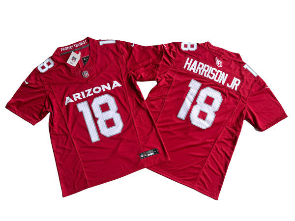 Mens Arizona Cardinals #18 Marvin Harrison Jr. Cardinal Vapor F.U.S.E. Limited Jersey