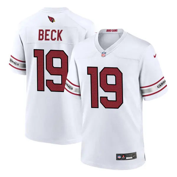 Mens Arizona Cardinals #19 Carson Beck Nike White Vapor F.U.S.E. Limited Jersey