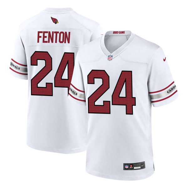 Mens Arizona Cardinals #24 Rashad Fenton Nike 2023 Road White Vapor Limited Jersey