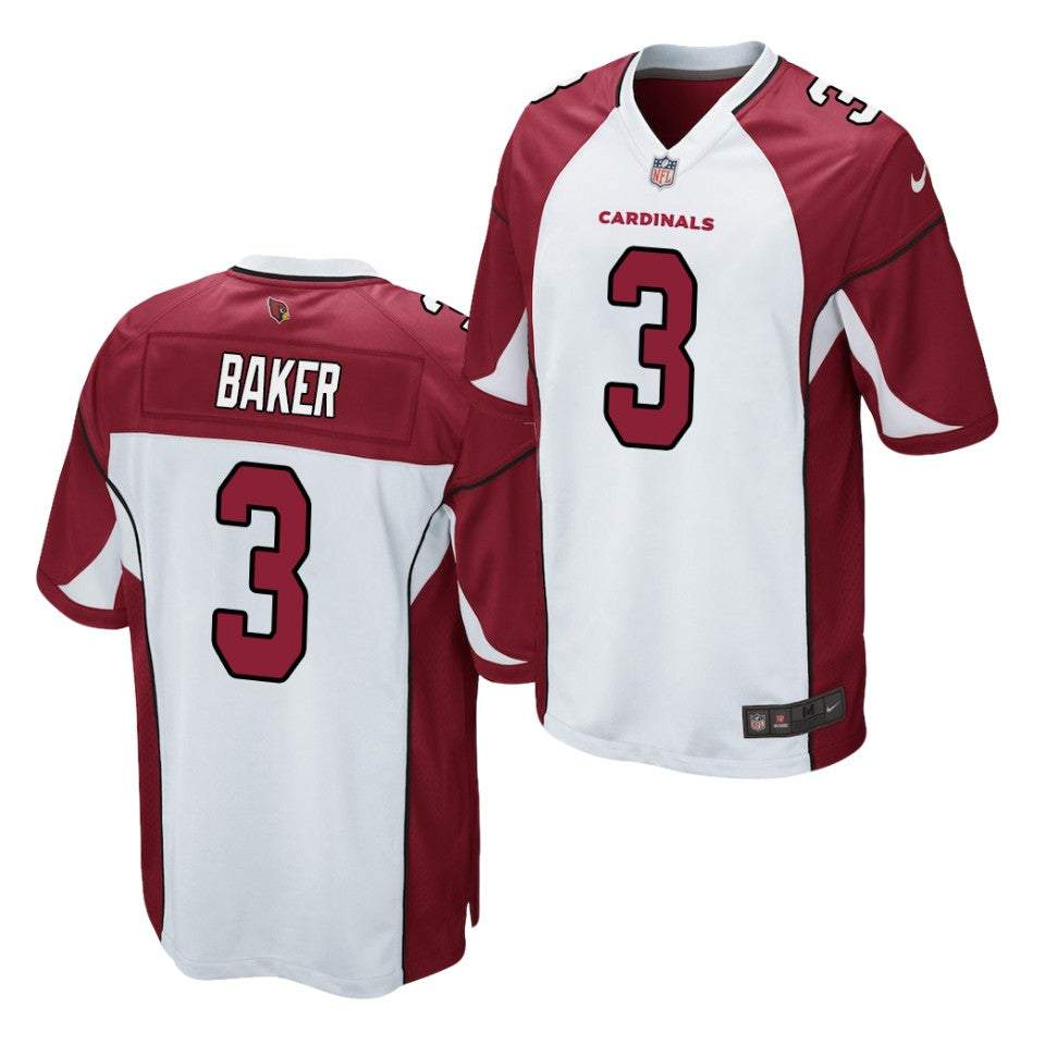 Men’s Arizona Cardinals #3 Budda Baker Nike White Vapor Untouchable Jersey