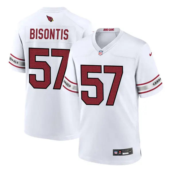 Mens Arizona Cardinals #57 Chase Bisontis Nike White Vapor F.U.S.E. Limited Jersey