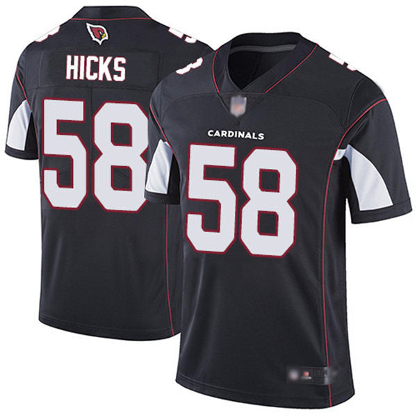 Men’s Arizona Cardinals #58 Jordan Hicks Nike Alternate Black Vapor Untouchable Jersey
