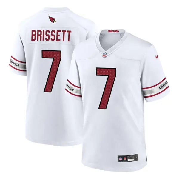 Mens Arizona Cardinals #7 Jacoby Brissett Nike White Vapor F.U.S.E. Limited Jersey