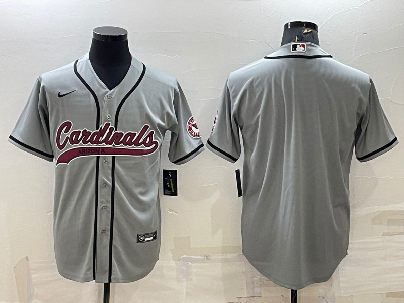 Men’s Arizona Cardinals Gray Blank Jersey