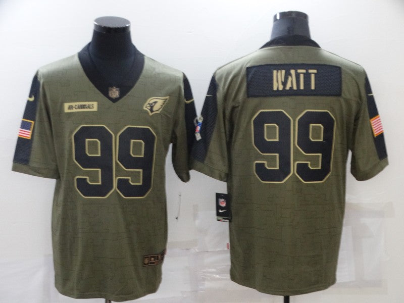 Men’s Arizona Cardinals J.J. Watt #99 Brown Jersey