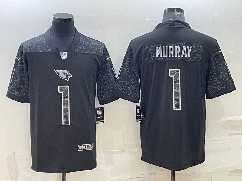 Men’s Arizona Cardinals Kyler Murray #1 Black RFLCTV Limited Jersey