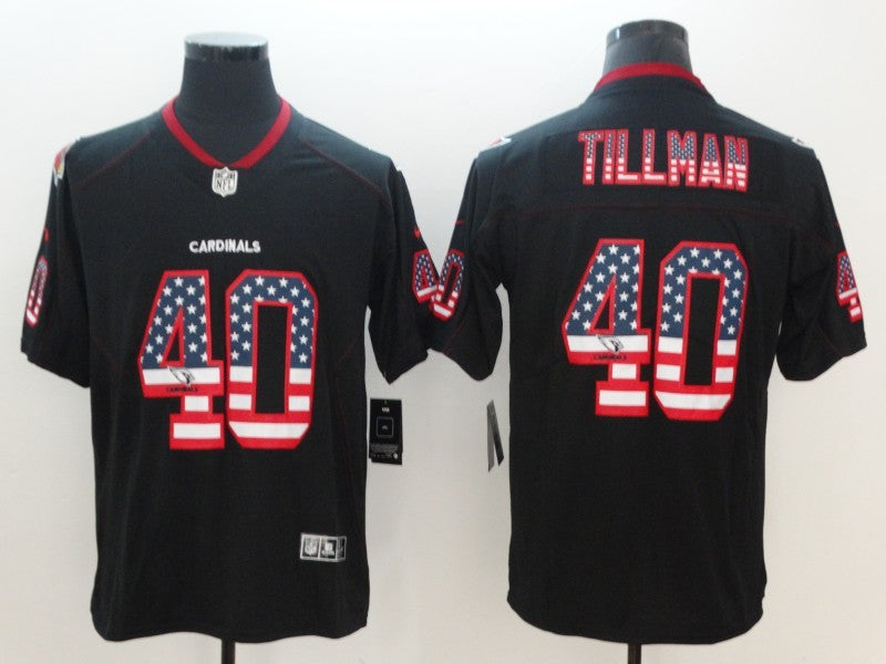 Men’s Arizona Cardinals Pat Tillman #40 Black Jersey