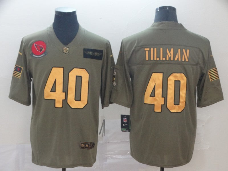 Men’s Arizona Cardinals Pat Tillman #40 Brown Authentic Jersey