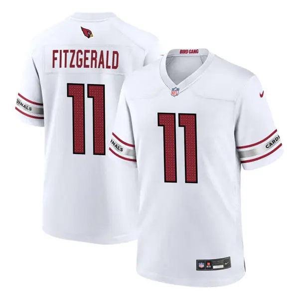 Mens Arizona Cardinals Retired Player #11 Larry Fitzgerald Nike White Vapor F.U.S.E. Limited Jersey