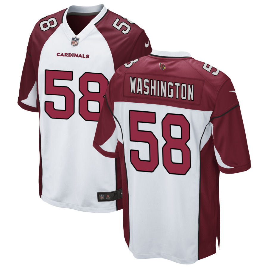 Mens Arizona Cardinals Retired Player #58 Daryl Washington Nike White Vapor Limited Jersey