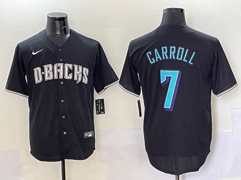 Men’s Arizona Diamondbacks Corbin Carroll #7 Black Jersey
