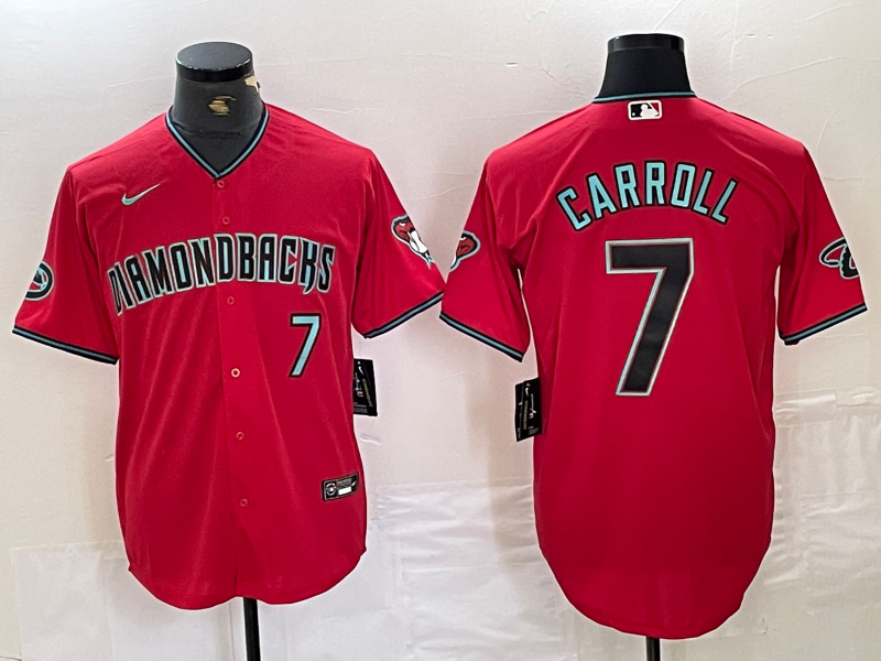 Men’s Arizona Diamondbacks Corbin Carroll #7 Red Jersey
