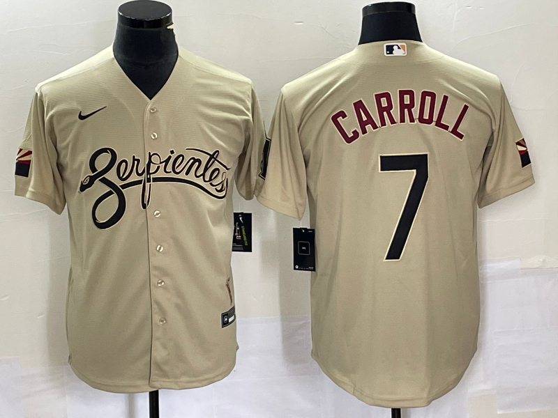 Men’s Arizona Diamondbacks Corbin Carroll #7 Sand City Connect Jersey