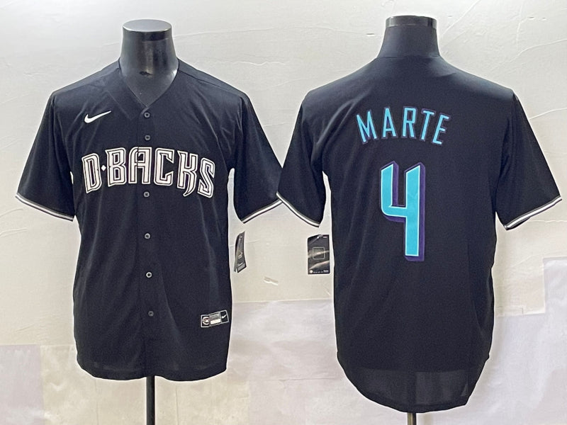 Men’s Arizona Diamondbacks Ketel Marte #4 Black Jersey