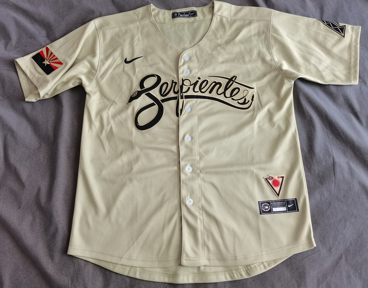 Men’s Arizona Diamondbacks Merrill Kelly #29 Beige Baseball Jersey
