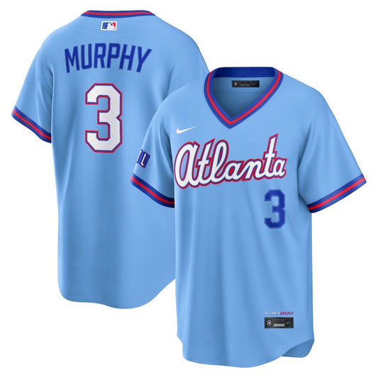 Men’s Atlanta Braves #3 Dale Murphy Nike Powder Blue 2026 City Connect Stadium Jersey