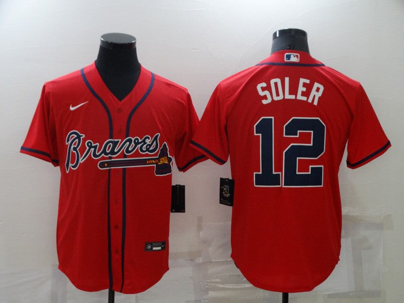 Men’s Atlanta Braves Jorge Soler #12 Red Jersey