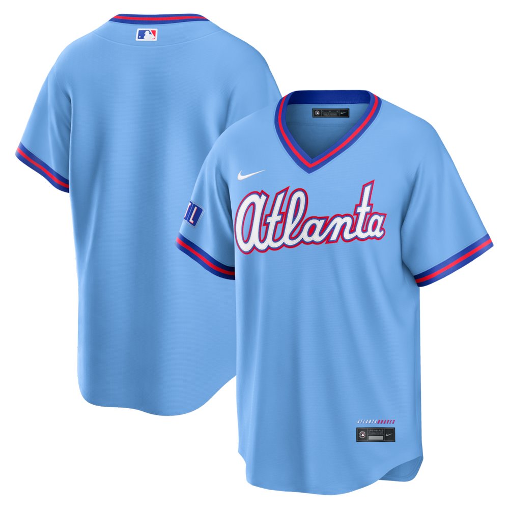 Men’s Atlanta Braves Nike Powder Blue 2026 City Connect Stadium Jersey