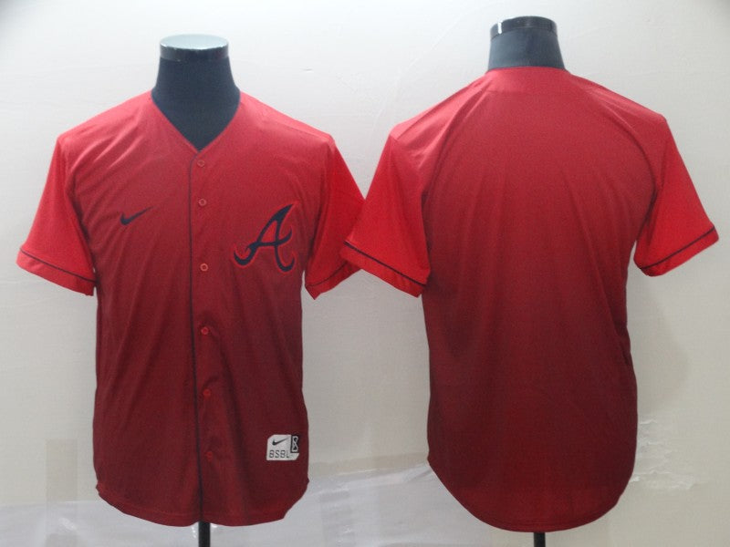 Men’s Atlanta Braves Red Blank Team Jersey