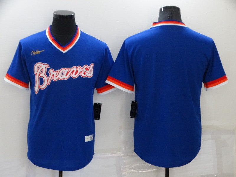 Men’s Atlanta Braves Royal Cooperstown Collection Blank Jersey
