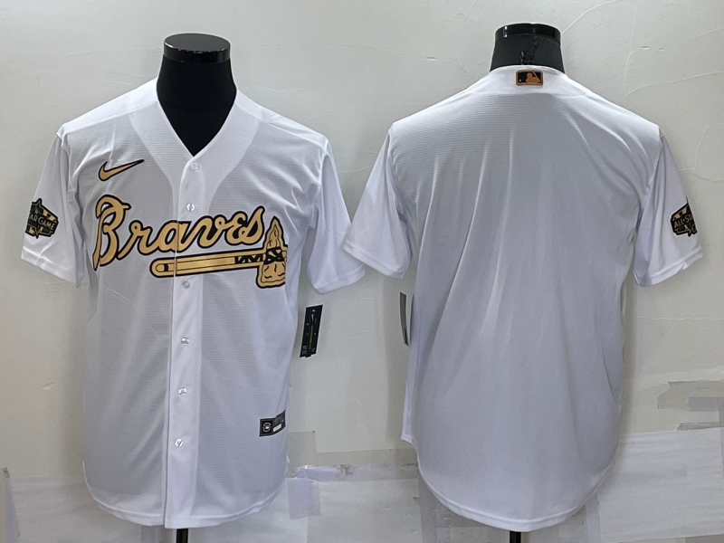 Men’s Atlanta Braves White Blank Jersey