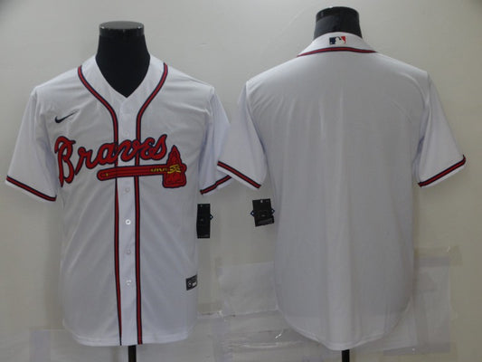 Men’s Atlanta Braves White Home Blank Jersey