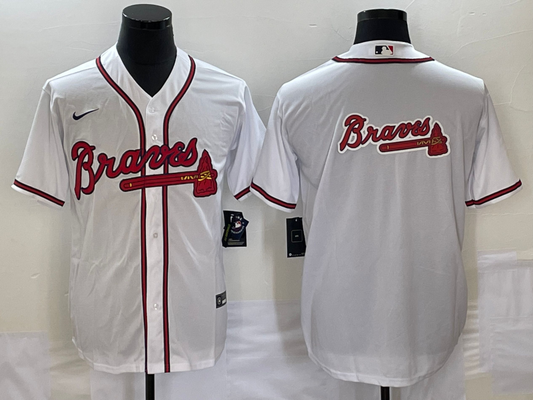 Men’s Atlanta Braves White Home Team Jersey