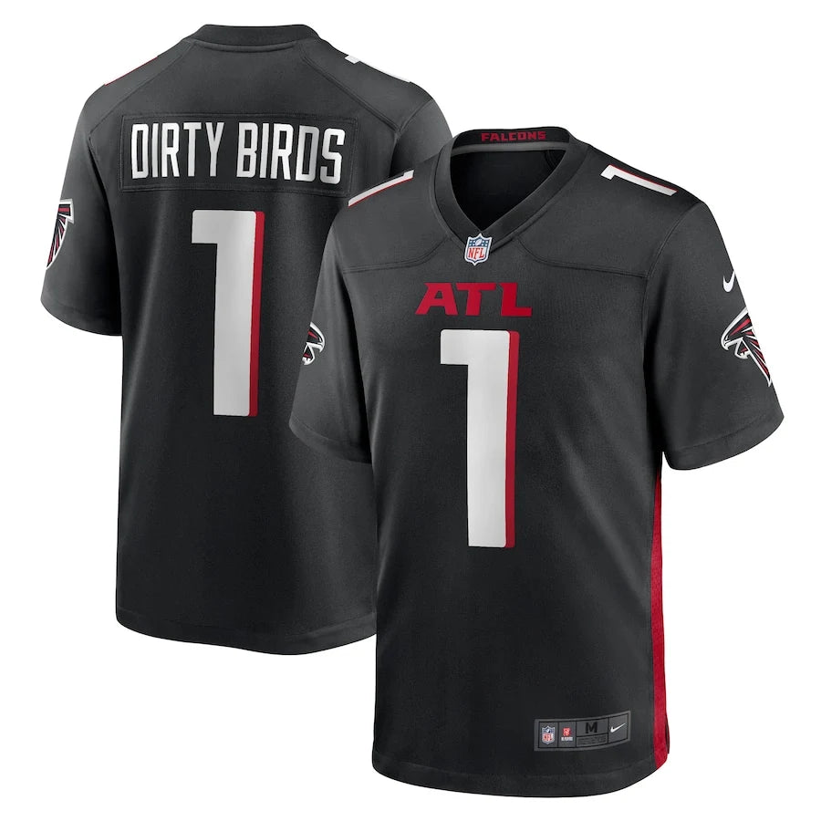Men’s Atlanta Falcons #1 Dirty Birds Nike Black Vapor F.U.S.E. Limited Jersey