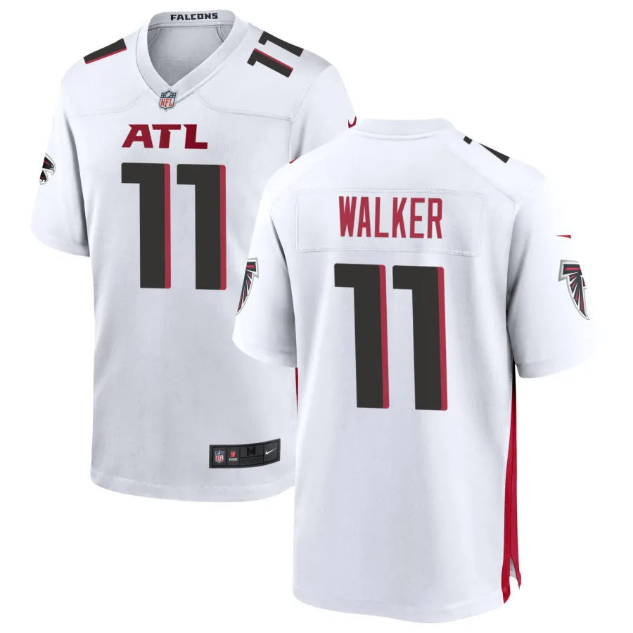Men’s Atlanta Falcons #11 Jalon Walker Nike White Vapor F.U.S.E. Limited Jersey