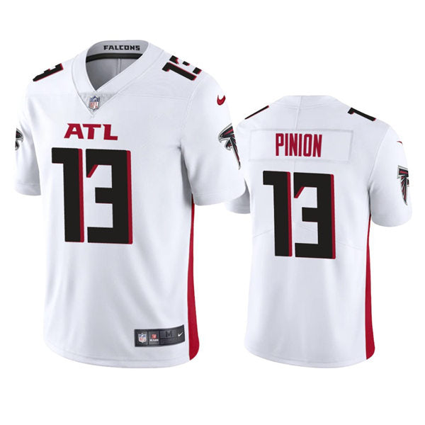 Men’s Atlanta Falcons #13 Bradley Pinion Nike White Vapor Limited Jersey