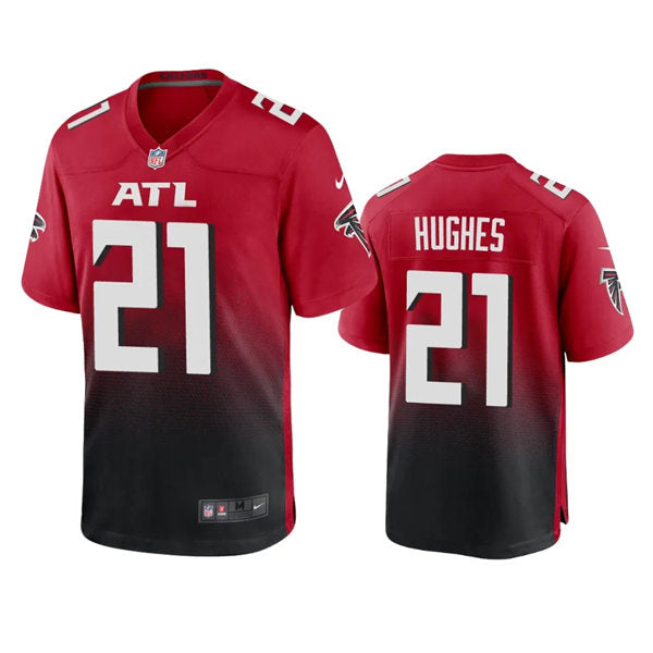 Men’s Atlanta Falcons #21 Mike Hughes Nike Red 2nd Alternate Vapor Limited Jersey