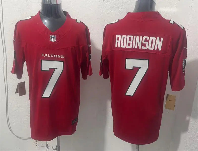 Men’s Atlanta Falcons #7 Bijan Robinson Nike 2026 Red Alternate Vapor F.U.S.E. Limited Jersey