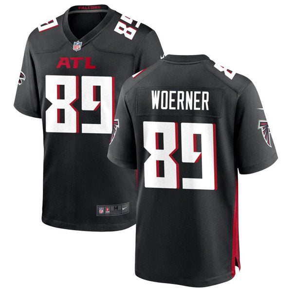 Men’s Atlanta Falcons #89 Charlie Woerner Nike Black Vapor Limited Jersey(3)