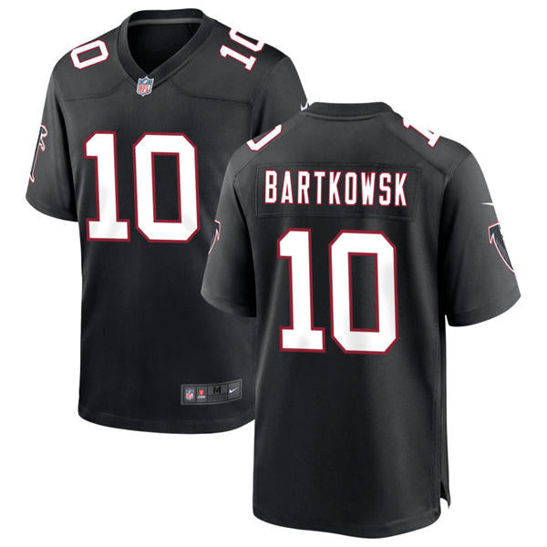 Men’s Atlanta Falcons Retired Player #10 Steve Bartkowski Nike Black Throwback Limited Jersey