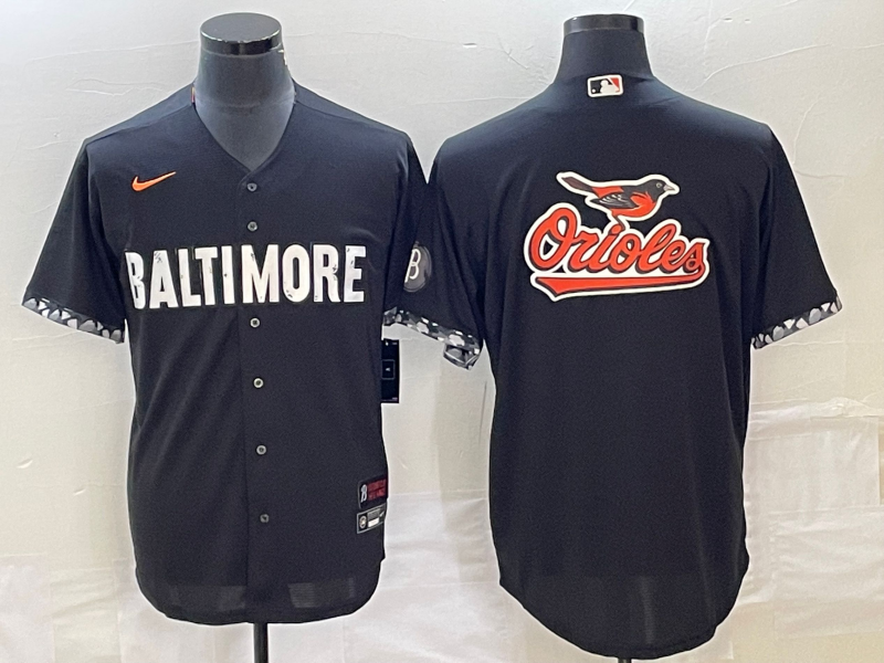 Men’s Baltimore Orioles Black 2023 City Connect Team Jersey