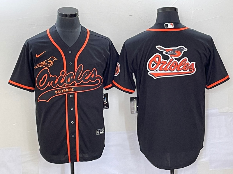 Men’s Baltimore Orioles Black Team Jersey Joint Edition
