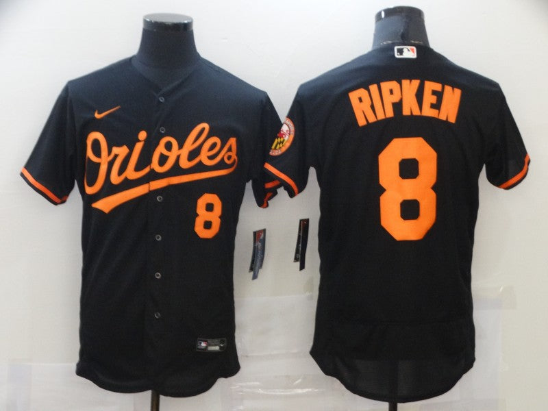 Men’s Baltimore Orioles Cal Ripken Jr. #8 Black Baseball Jersey