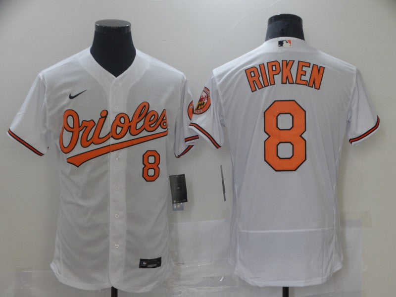 Men’s Baltimore Orioles Cal Ripken Jr. #8 White Baseball Jersey