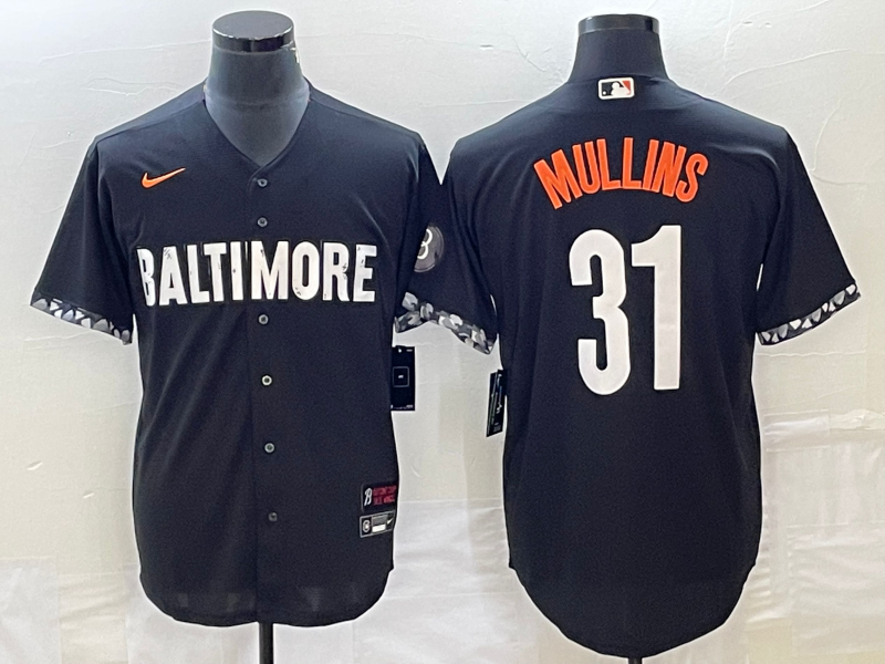 Men’s Baltimore Orioles Cedric Mullins #31 Black 2023 City Connect Jersey