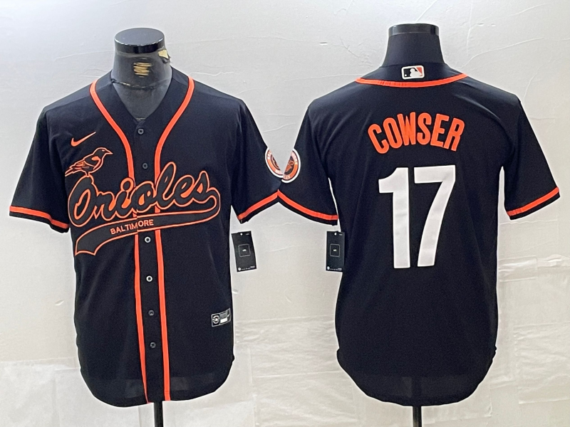 Men’s Baltimore Orioles Colton Cowser #17 Black Jersey Joint Edition