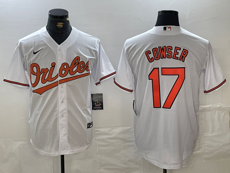 Men’s Baltimore Orioles Colton Cowser #17 White Jersey