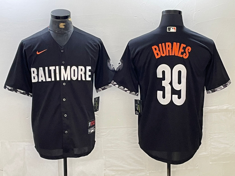 Men’s Baltimore Orioles Corbin Burnes #39 Black City Connect Jersey