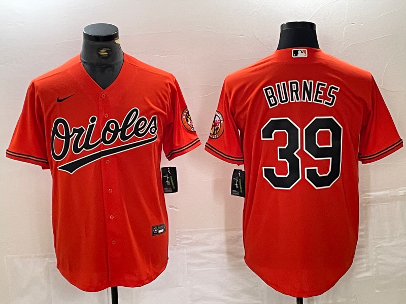Men’s Baltimore Orioles Corbin Burnes #39 Orange Jersey