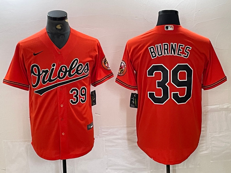 Men’s Baltimore Orioles Corbin Burnes #39 Orange Jersey