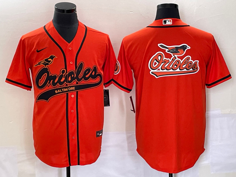 Men’s Baltimore Orioles Orange Team Jersey Joint Edition